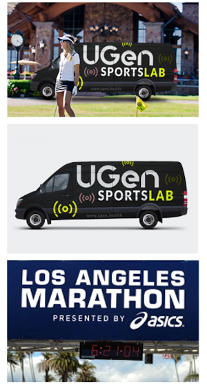 Ugen Sports Lab displayed on a truck